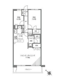 フジトピア目黒祐天寺 3階 間取り図