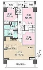 ザ・パークハウス洗足池桜山 3階 間取り図