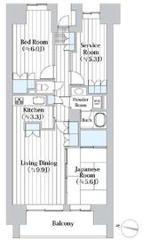 イーストパークス大島サザンスクエア 5階 間取り図