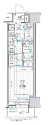 デュオステージ蒲田 12階 間取り図
