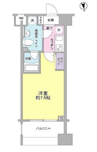 メインステージ白金高輪駅前 503 間取り図