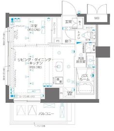 ZOOM高田馬場 2階 間取り図