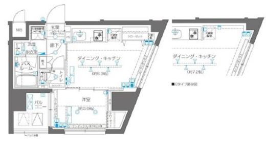 ZOOM高田馬場 5階 間取り図