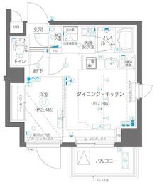 ZOOM高田馬場 8階 間取り図