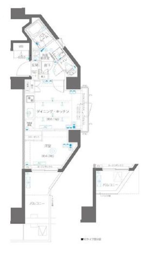 ZOOM高田馬場 5階 間取り図