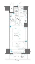 ZOOM高田馬場 2階 間取り図