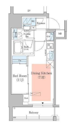 アーバネックス深川住吉3 1101 間取り図