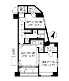 アビテ曙橋 8階 間取り図