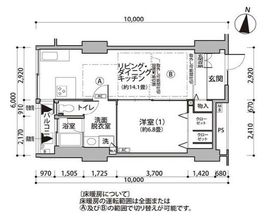 東雲キャナルコートCODAN 12-1302 間取り図