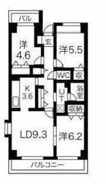 目黒本町マンション 206 間取り図