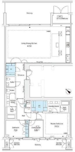 MARQ OMOTESANDO ONE 3階 間取り図