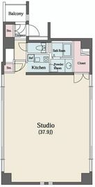 デュープレックス銀座タワー8/14 801 間取り図
