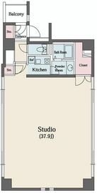 デュープレックス銀座タワー8/14 801 間取り図