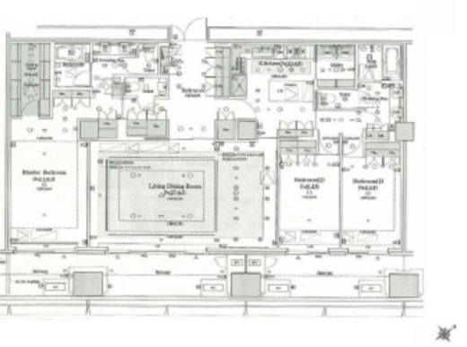 アークヒルズ仙石山レジデンス 6階 間取り図