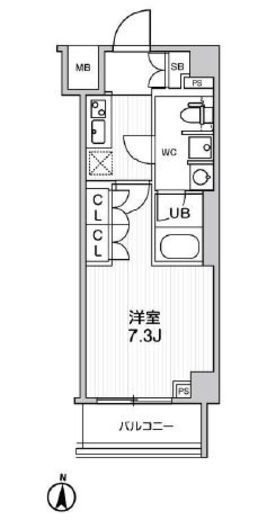 ジェノヴィア本所吾妻橋2スカイガーデン 5階 間取り図