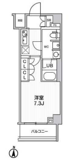 ジェノヴィア本所吾妻橋2スカイガーデン 7階 間取り図