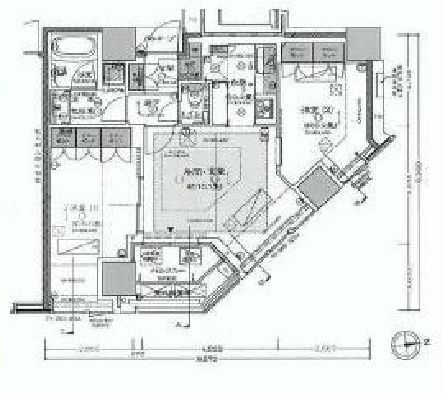 プラウドタワー白金台 16階 間取り図