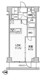 ジェノヴィア本所吾妻橋2スカイガーデン 2階 間取り図