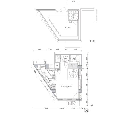 FULL HOUSE MONZENNAKACHO (フルハウス門前仲町) 1002 間取り図