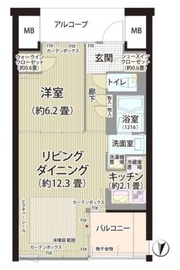 ガーデニエール砧ウエスト 519 間取り図