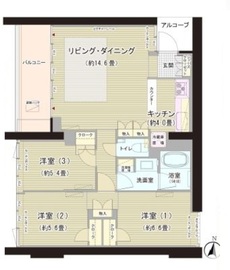 ガーデニエール砧ウエスト 527 間取り図