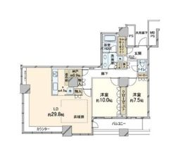 ザ・東京タワーズ シータワー 40階 間取り図