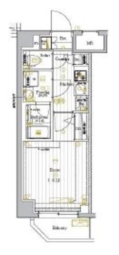 プレミアムキューブ大崎Deux 5階 間取り図