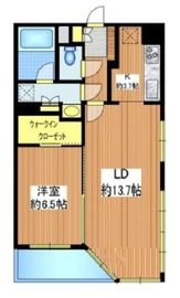 コスモ参宮橋パークビュー 5階 間取り図