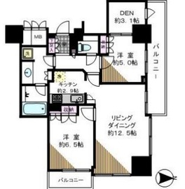 品川タワーフェイス 6階 間取り図