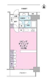 東急ドエルキルト三軒茶屋 4階 間取り図