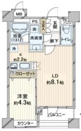ダイナシティ三宿 5階 間取り図