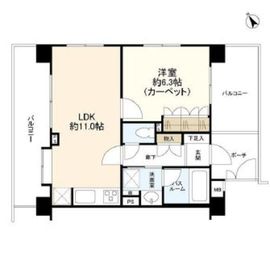 クリオ恵比寿弐番館 2階 間取り図