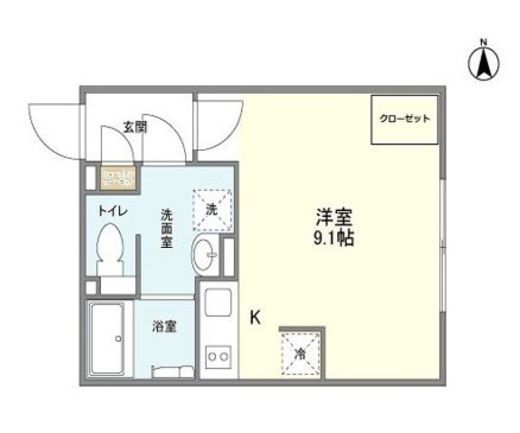 LAPis Park四谷三丁目 203 間取り図