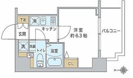 スプランディッド品川 203 間取り図