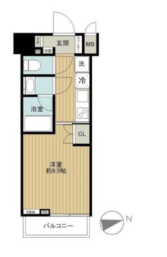 ZOOM品川南 15階 間取り図