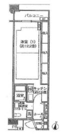 シティコート目黒 3-217 間取り図