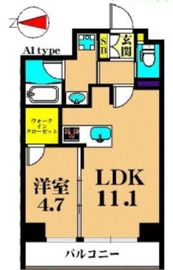 フレンシア大森山王 603 間取り図