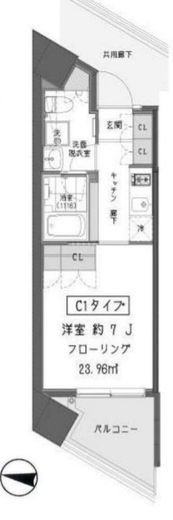ガーデン蒲田 603 間取り図