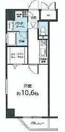 ソレイユ神楽坂 102 間取り図