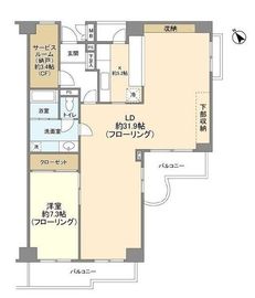北品川ホームズ 1階 間取り図