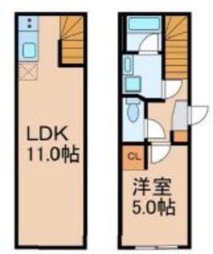 belle ville 白金 102 間取り図