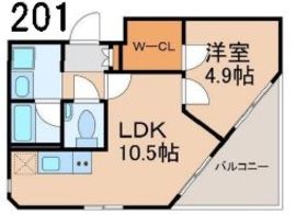 belle ville 白金 201 間取り図