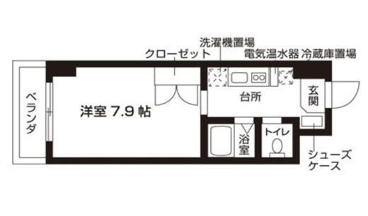 ローズウッド・ハイツ門前仲町 306 間取り図