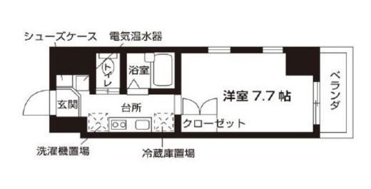 ローズウッド・ハイツ門前仲町 607 間取り図