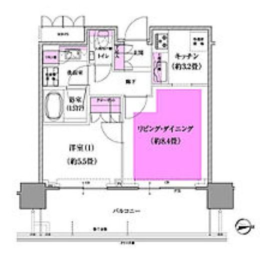 パークハウス阿佐ヶ谷レジデンス 13階 間取り図