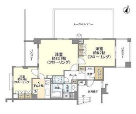 クレッセント新宿柏木 3階 間取り図