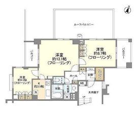 クレッセント新宿柏木 3階 間取り図