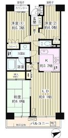 高田馬場パークホームズ 2階 間取り図