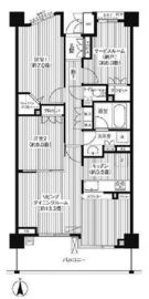 フルーヴ押上 206 間取り図