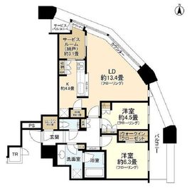 パークシティ武蔵小杉ザガーデンタワーズイースト 49階 間取り図